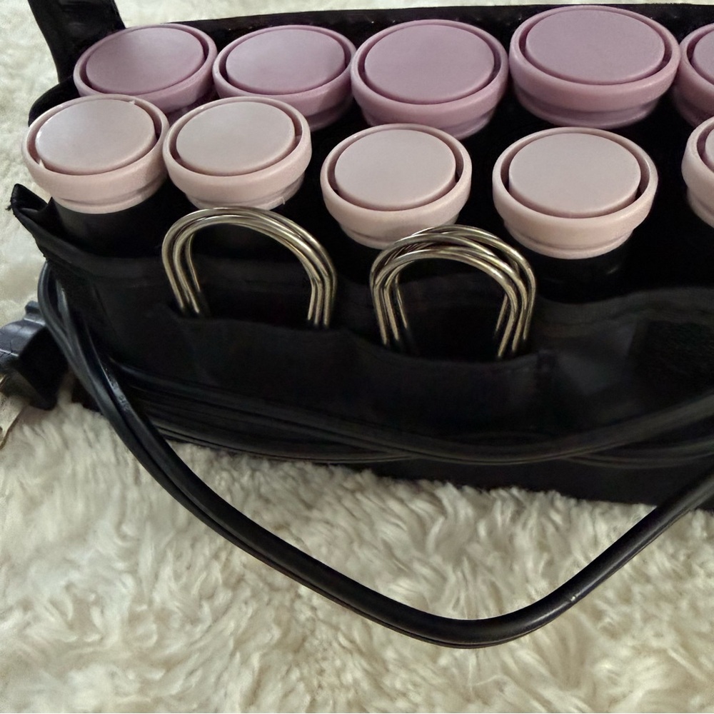 Remington Soft Pink and Black Hair Rollers